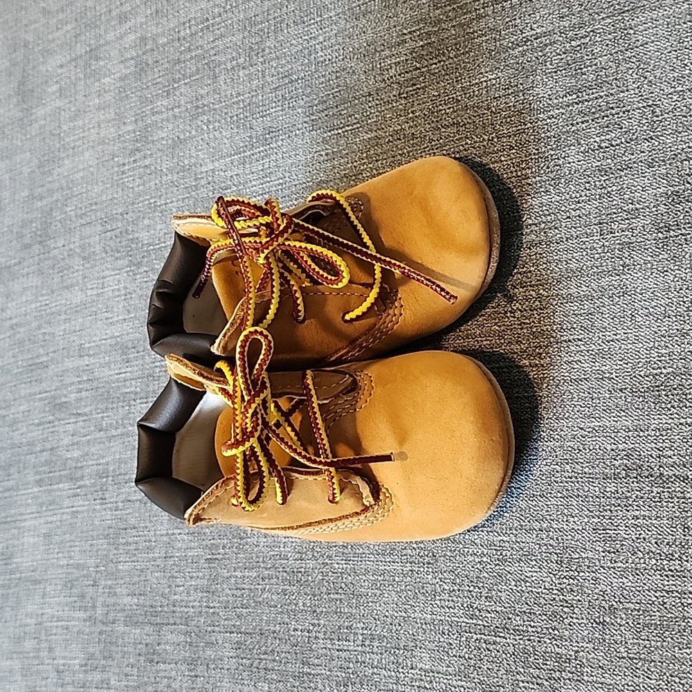Timberland Toddler Wheat Brown Lace-Up Boots
